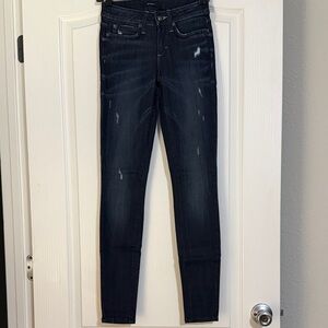 bebe Dark Blue Skinny Jeans